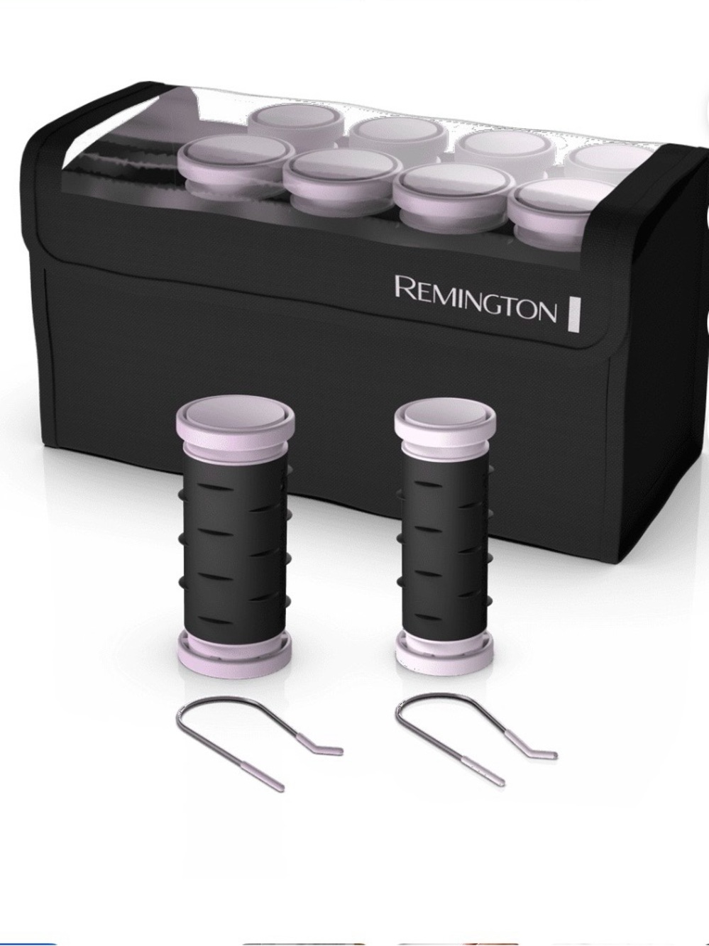 Remington Compact Ceramic Hot Rollers Set w/ Travel Case – New Open Box